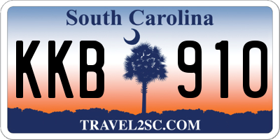 SC license plate KKB910