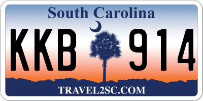 SC license plate KKB914