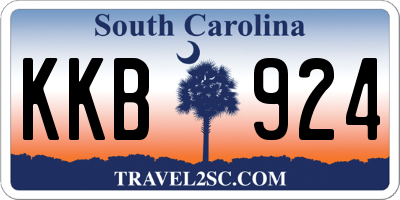 SC license plate KKB924