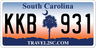 SC license plate KKB931
