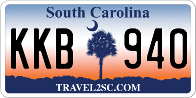 SC license plate KKB940