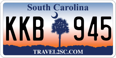 SC license plate KKB945