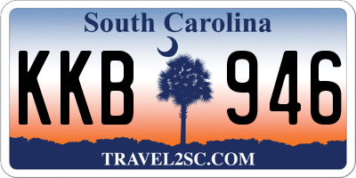 SC license plate KKB946