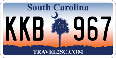 SC license plate KKB967