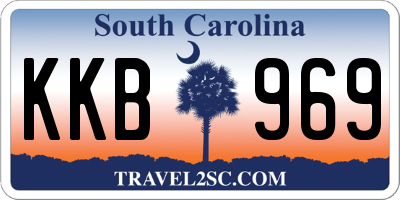 SC license plate KKB969