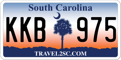 SC license plate KKB975