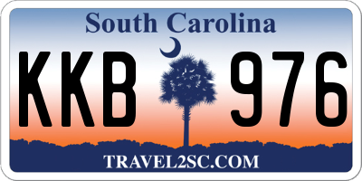 SC license plate KKB976