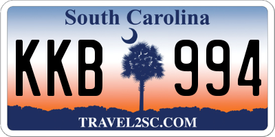SC license plate KKB994