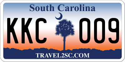 SC license plate KKC009