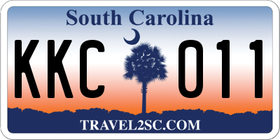 SC license plate KKC011
