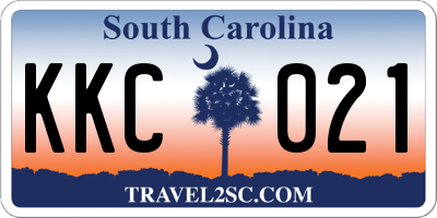 SC license plate KKC021