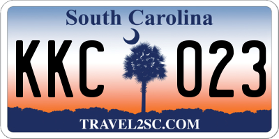 SC license plate KKC023