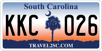 SC license plate KKC026