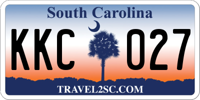 SC license plate KKC027