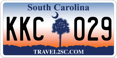 SC license plate KKC029
