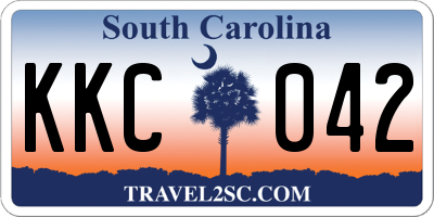 SC license plate KKC042