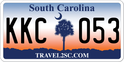 SC license plate KKC053