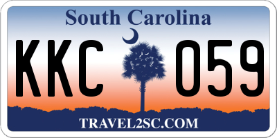 SC license plate KKC059