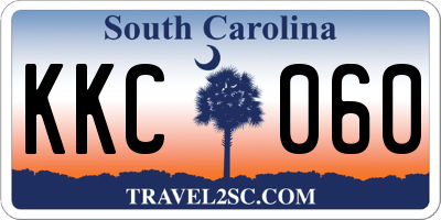SC license plate KKC060