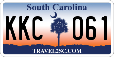 SC license plate KKC061