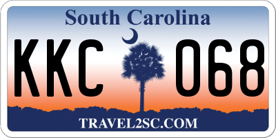 SC license plate KKC068