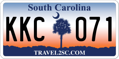 SC license plate KKC071