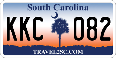 SC license plate KKC082