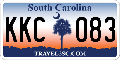 SC license plate KKC083