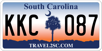SC license plate KKC087