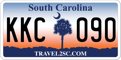 SC license plate KKC090