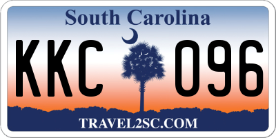SC license plate KKC096