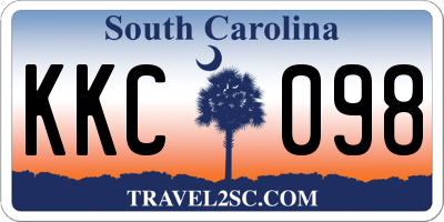 SC license plate KKC098