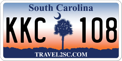 SC license plate KKC108