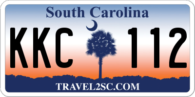 SC license plate KKC112