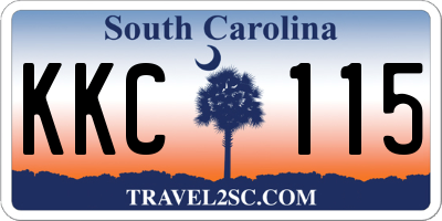 SC license plate KKC115