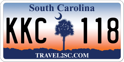 SC license plate KKC118