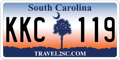 SC license plate KKC119