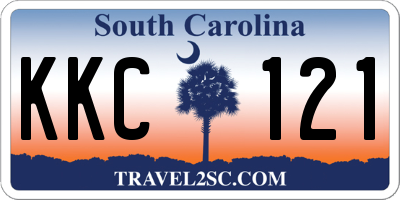 SC license plate KKC121