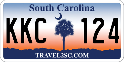 SC license plate KKC124