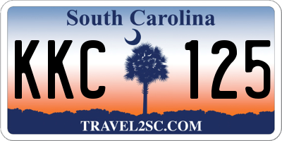 SC license plate KKC125