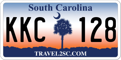 SC license plate KKC128