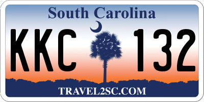 SC license plate KKC132