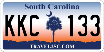 SC license plate KKC133