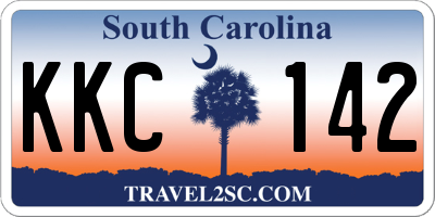 SC license plate KKC142