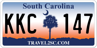 SC license plate KKC147