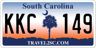 SC license plate KKC149
