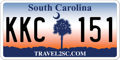 SC license plate KKC151