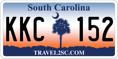 SC license plate KKC152