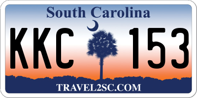 SC license plate KKC153