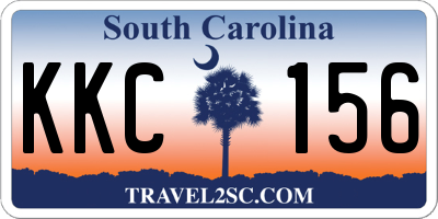 SC license plate KKC156